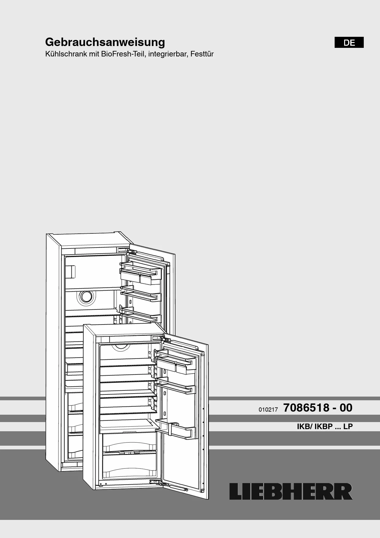 Mode d'emploi LIEBHERR IKBP 2370