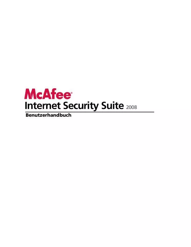 Mode d'emploi MCAFEE INTERNET SECURITY 2008
