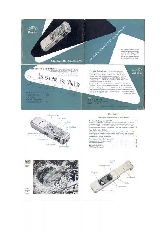 Mode d'emploi MINOX A-IIIS