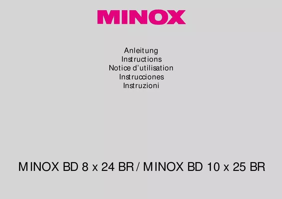 Mode d'emploi MINOX BD 10X25 BR