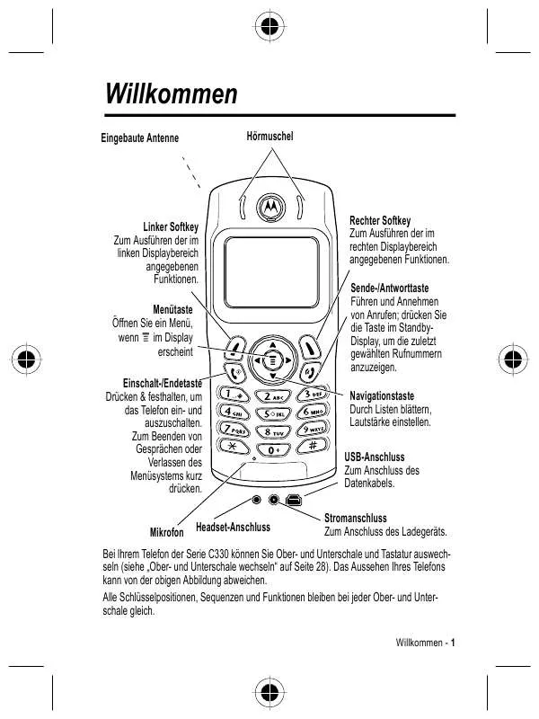 Mode d'emploi MOTOROLA C336