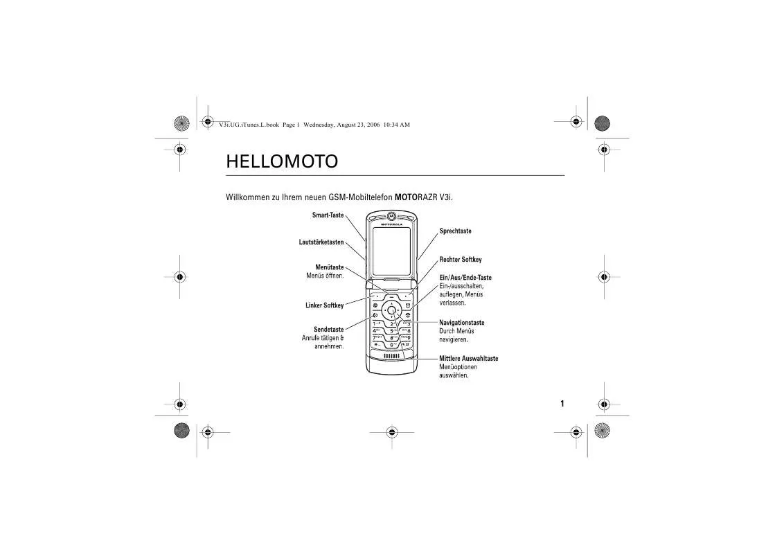 Mode d'emploi MOTOROLA RAZR V3I