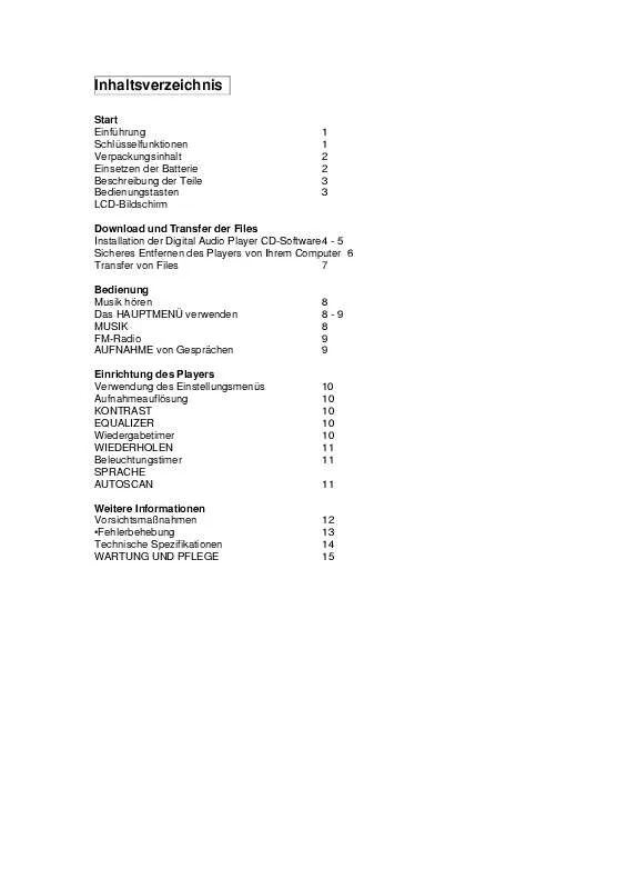 Mode d'emploi MPMAN MP-FUB32