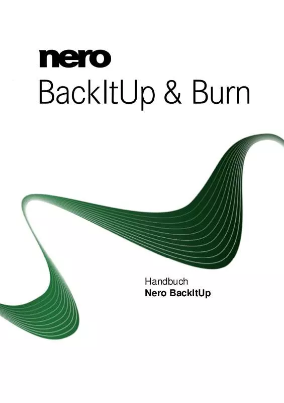 Mode d'emploi NERO BACKITUP AND BURN