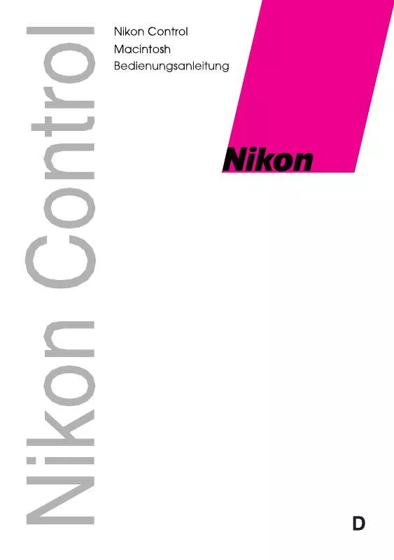 Mode d'emploi NIKON CONTROL 1.4