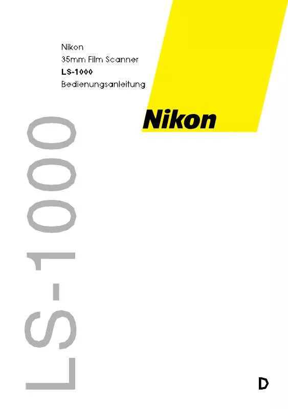 Mode d'emploi NIKON LS-1000