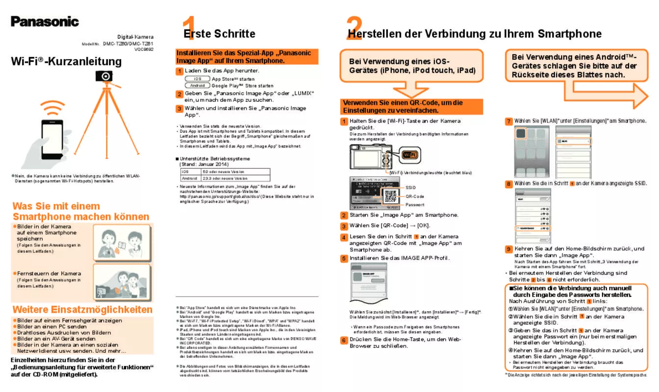 Mode d'emploi PANASONIC LUMIX DMC-TZ60EG