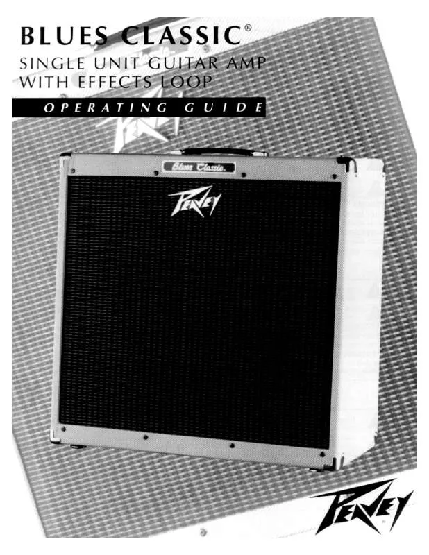 Mode d'emploi PEAVEY BLUES CLASSIC