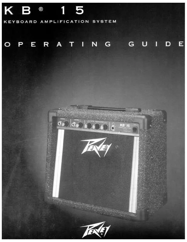 Mode d'emploi PEAVEY KB 15