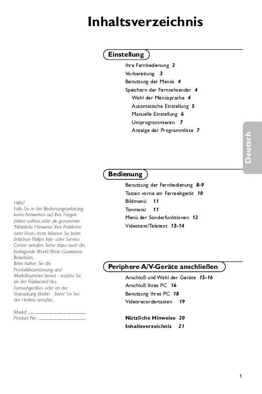 Mode d'emploi PHILIPS 15PF9925