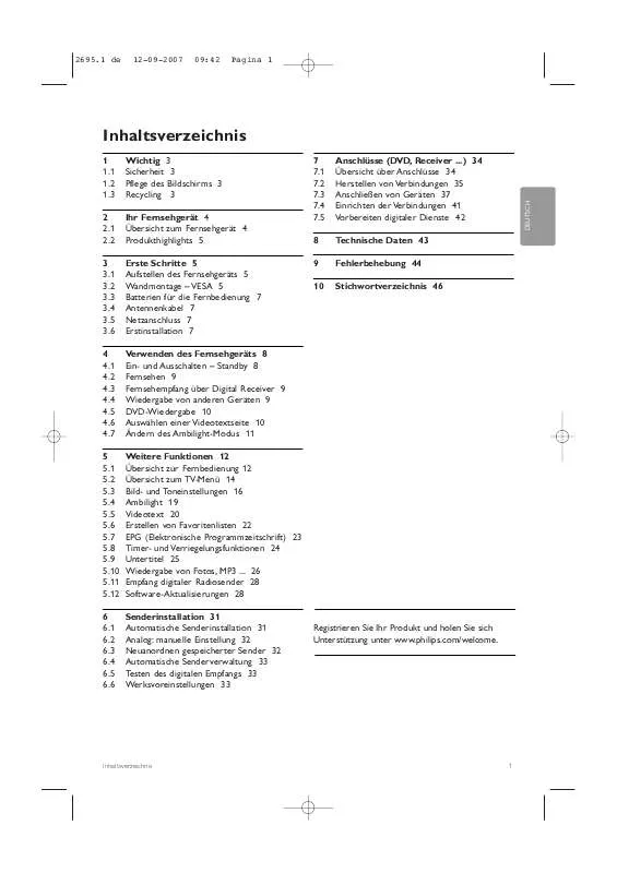 Mode d'emploi PHILIPS 42PFL9732D