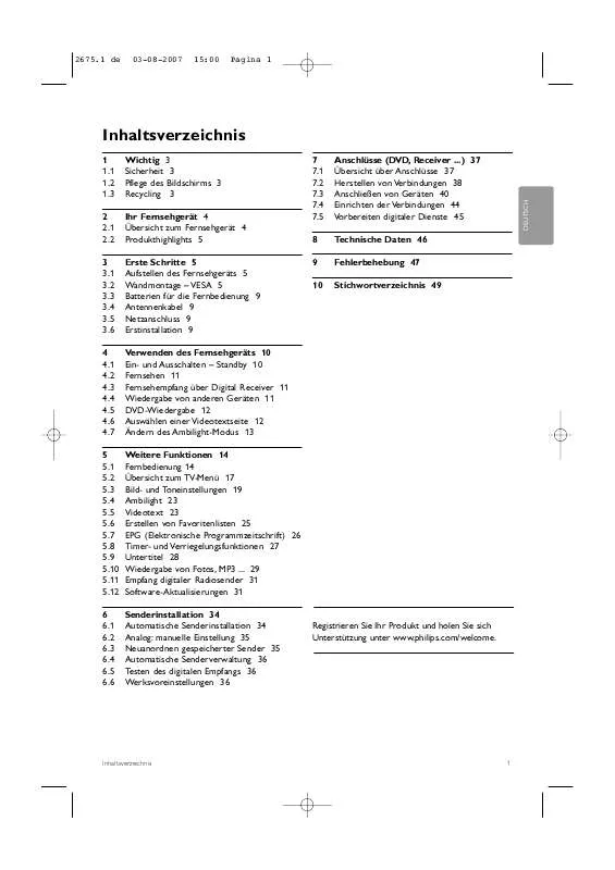 Mode d'emploi PHILIPS 42PFL9900D