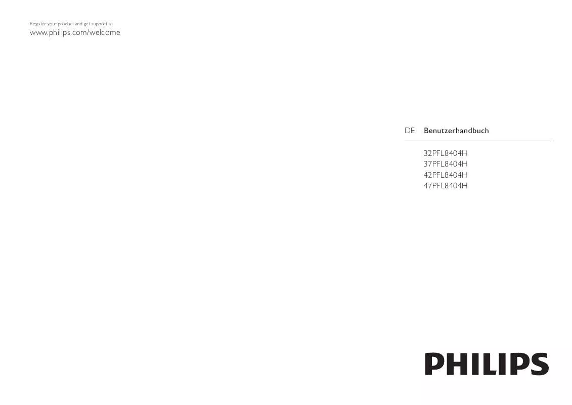 Mode d'emploi PHILIPS 47PFL8404H