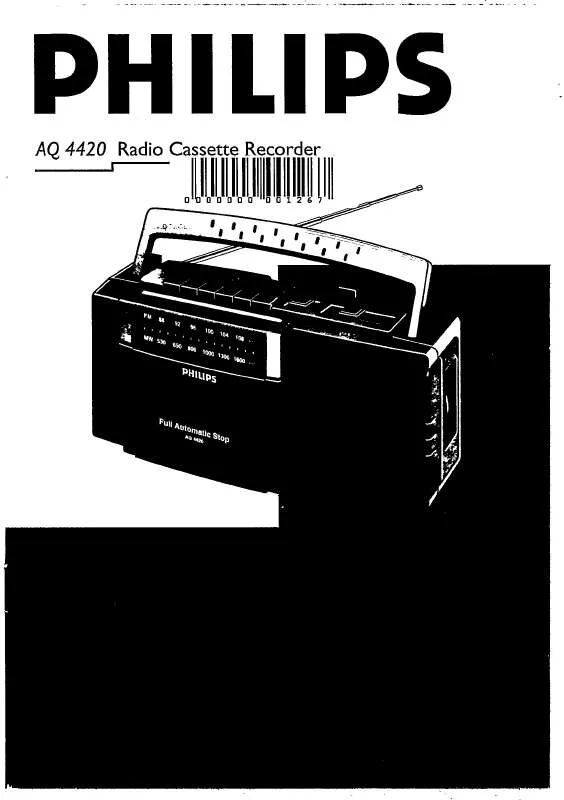 Mode d'emploi PHILIPS AQ4420/05M