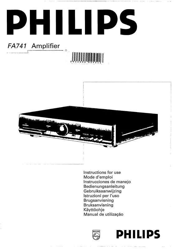 Mode d'emploi PHILIPS FA741