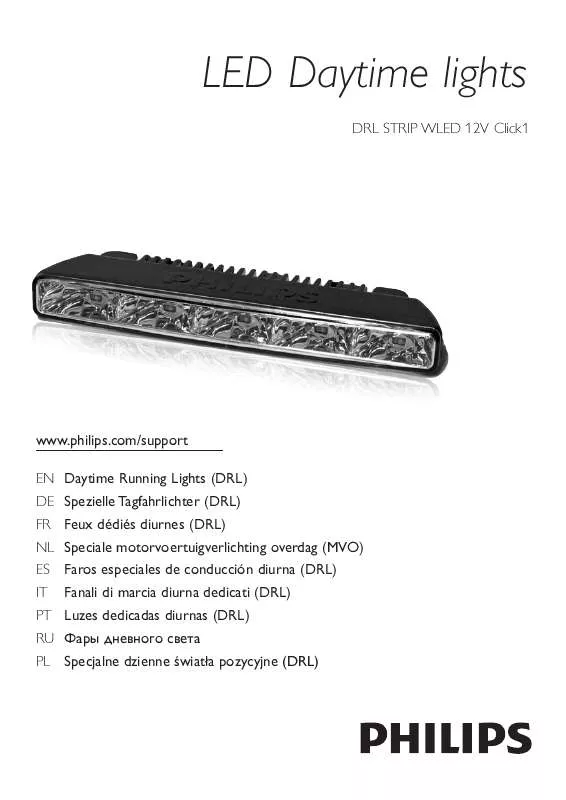 Mode d'emploi PHILIPS LED DAYTIME LIGHTS