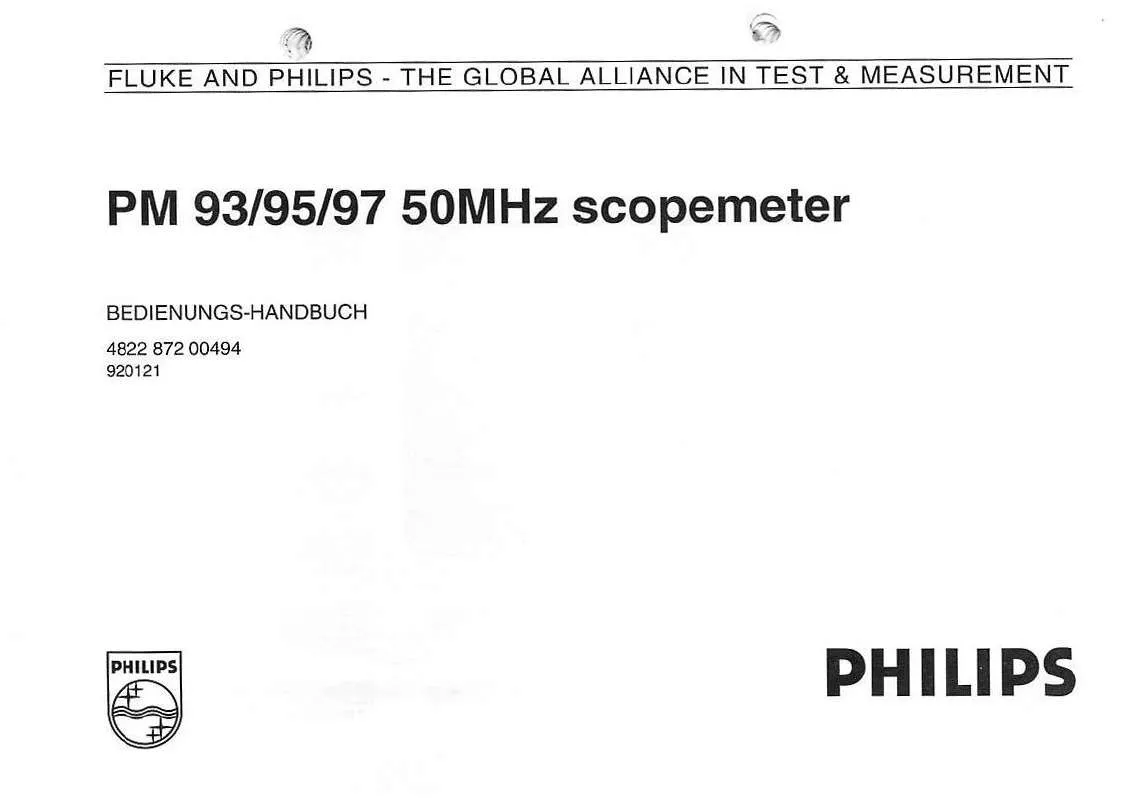 Mode d'emploi PHILIPS PM 93