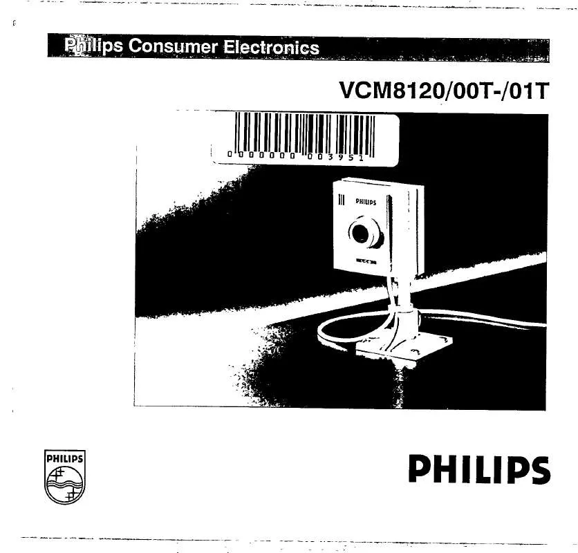 Mode d'emploi PHILIPS VCM8120/00T