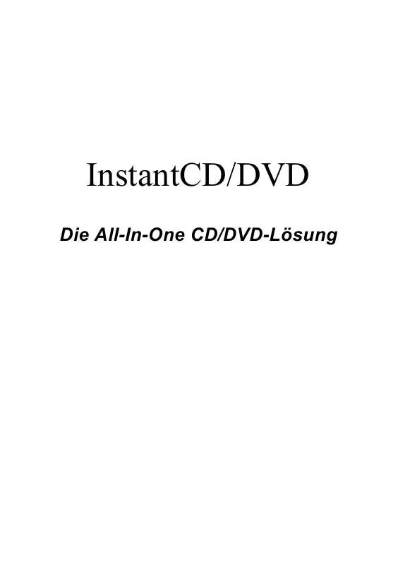 Mode d'emploi PINNACLE DVD INSTANTCD+DVD