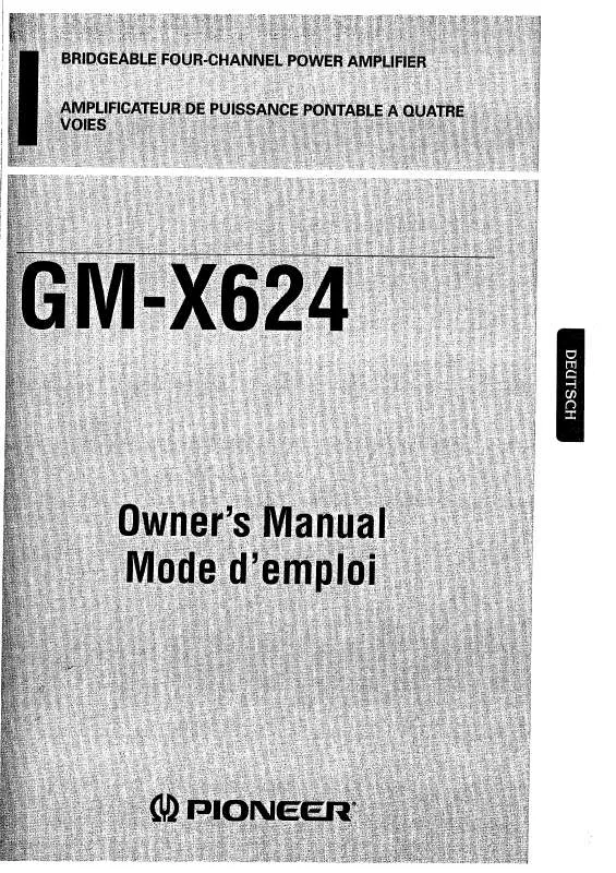 Mode d'emploi PIONEER GM-X624 (GE)