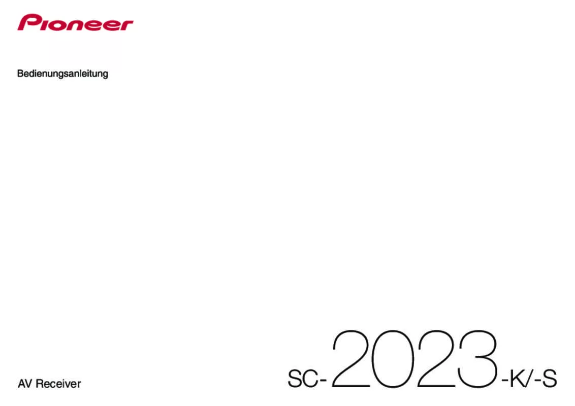 Mode d'emploi PIONEER SC-2023-S