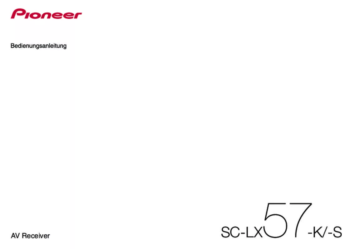 Mode d'emploi PIONEER SC-LX57-S