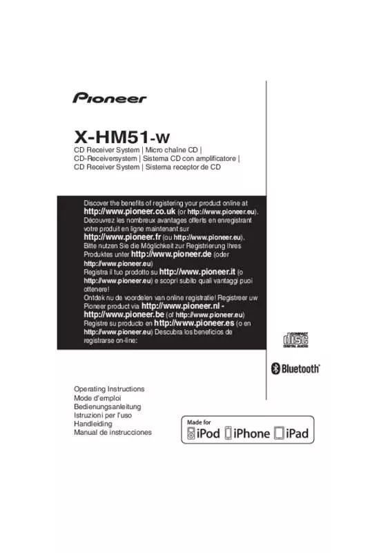 Mode d'emploi PIONEER X-HM51-W