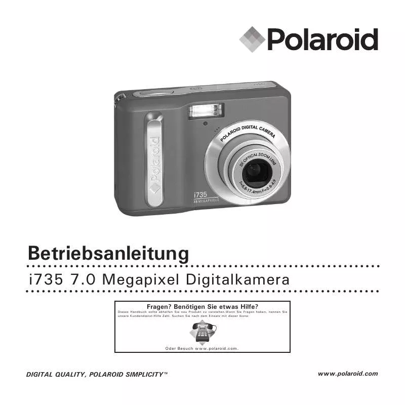 Mode d'emploi POLAROID I735