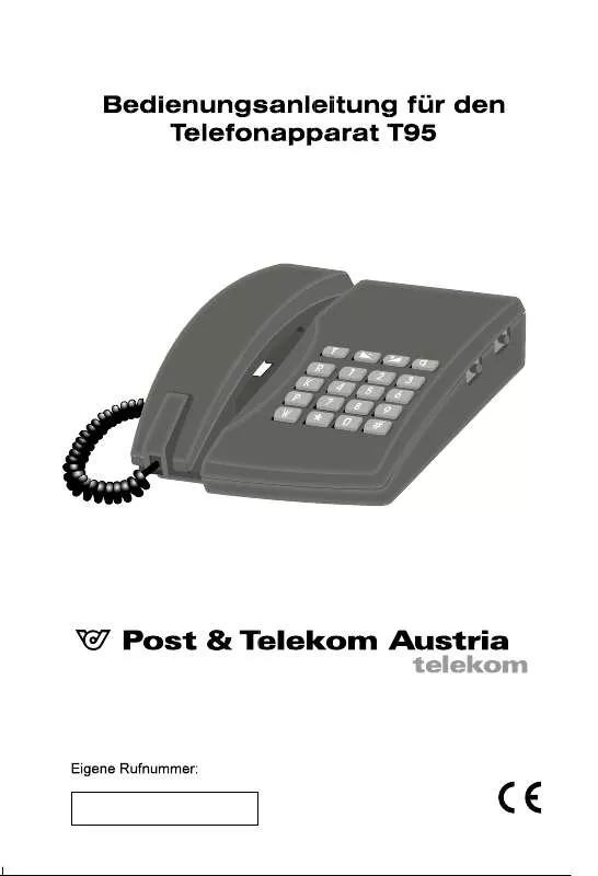 Mode d'emploi POST & TELEKOM AUSTRIA T95