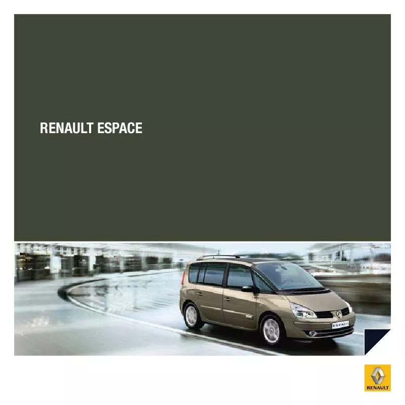 Mode d'emploi RENAULT ESPACE