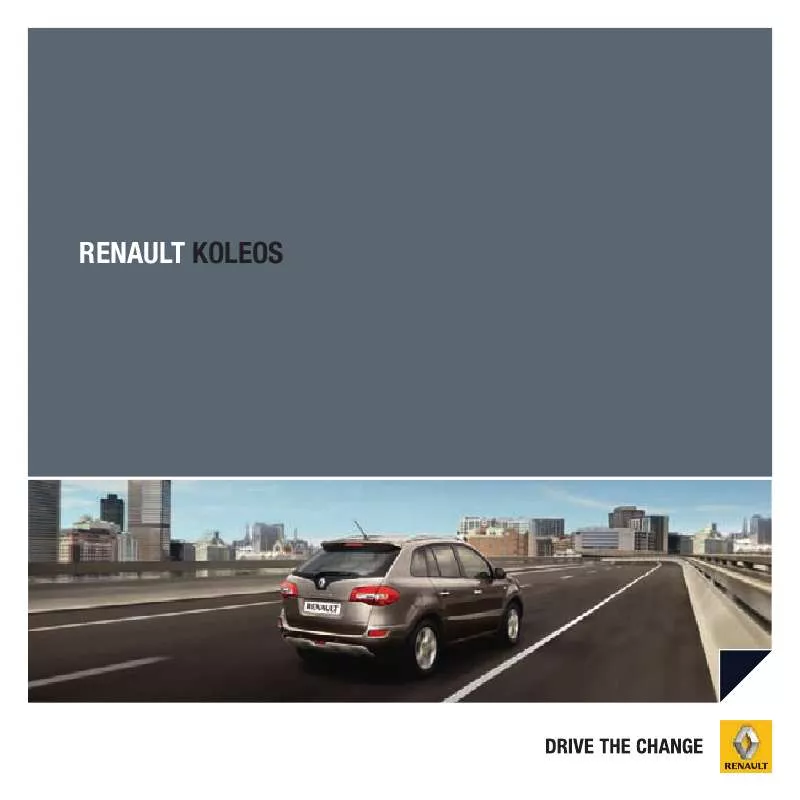 Mode d'emploi RENAULT KOLOES