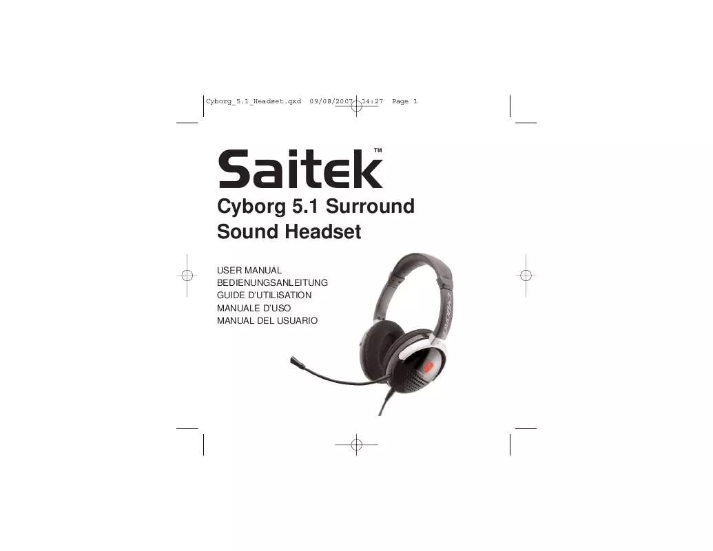 Mode d'emploi SAITEK CYBORG 5.1 HEADSET