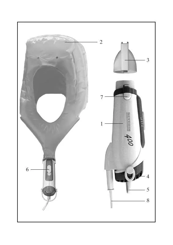 Mode d'emploi SEVERIN SCHWEBE-HAARTROCKENHAUBE HH 6320