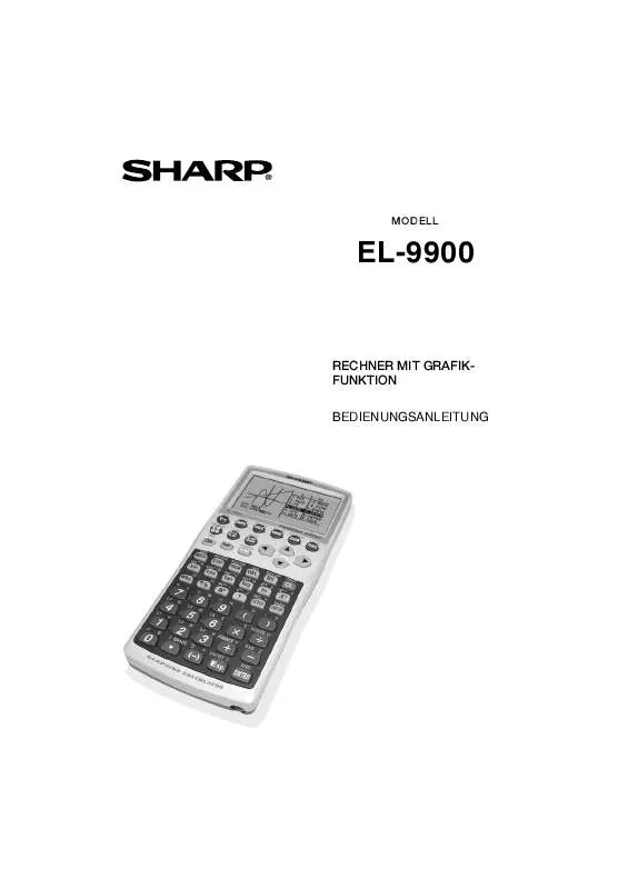 Mode d'emploi SHARP EL-9900