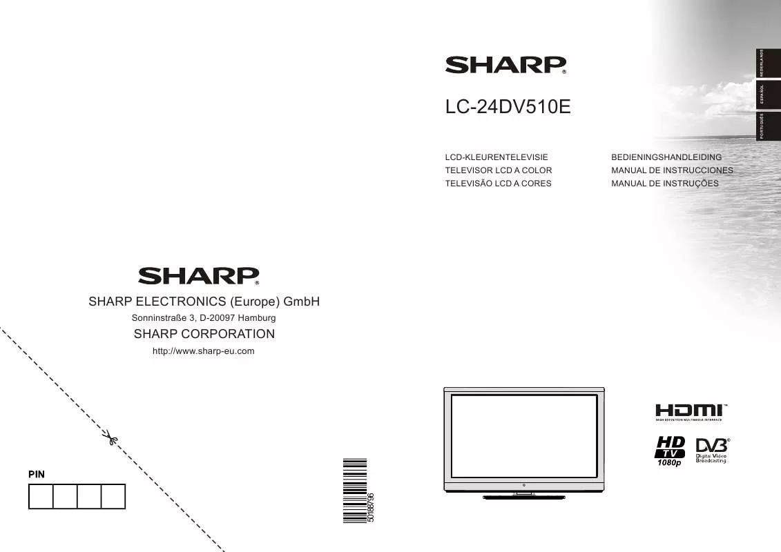 Mode d'emploi SHARP LC-24DV510E
