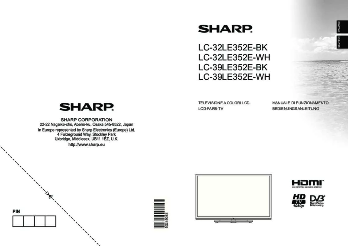 Mode d'emploi SHARP LC-32/39LE352E