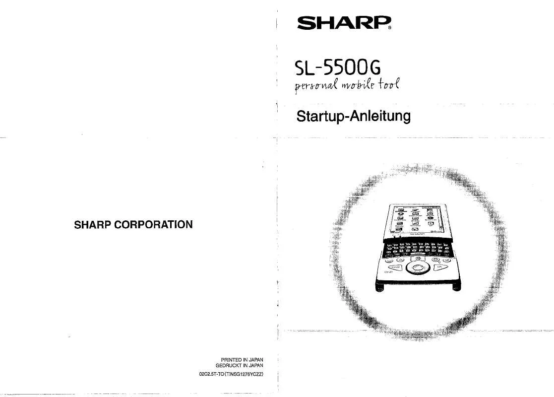 Mode d'emploi SHARP SL-5500G