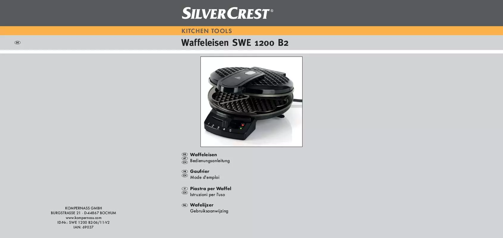 Mode d'emploi SILVERCREST SWE 1200 B2