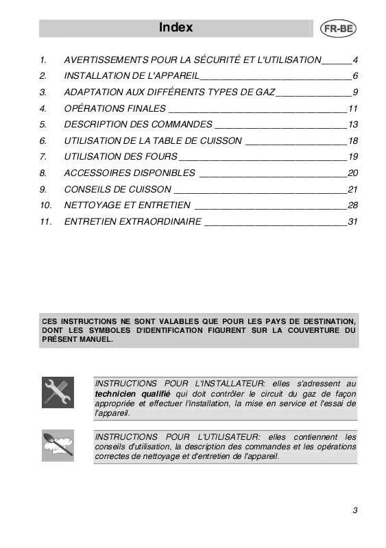 Mode d'emploi SMEG APT31TF