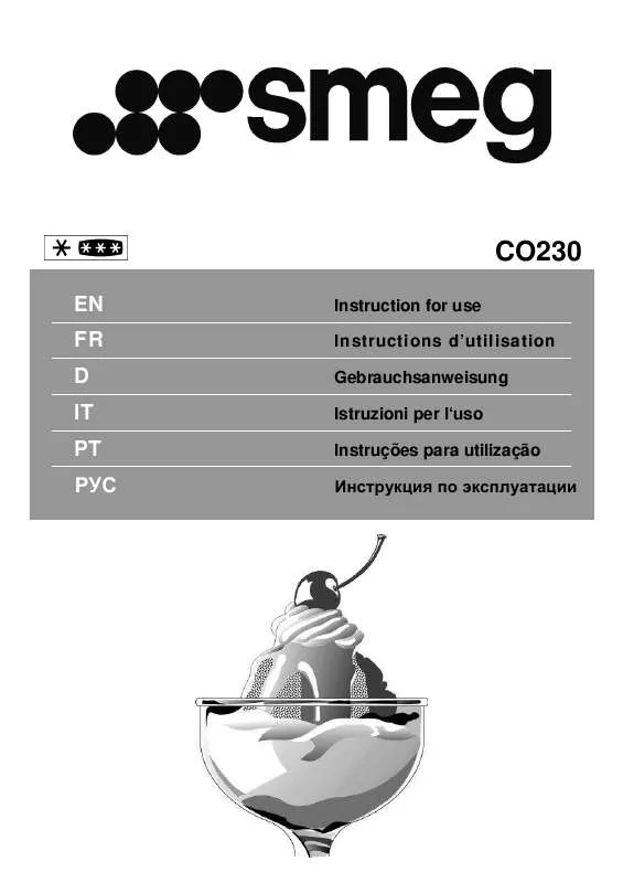 Mode d'emploi SMEG CO230