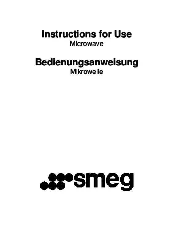 Mode d'emploi SMEG MP122