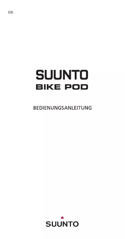 Mode d'emploi SUUNTO BIKE POD