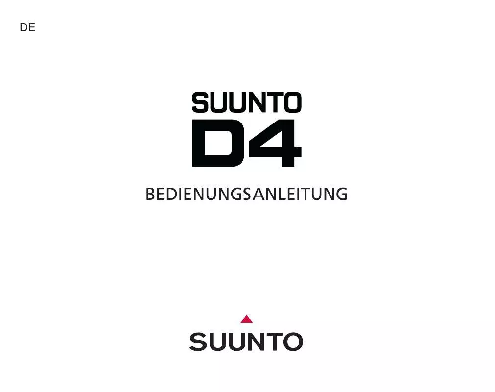 Mode d'emploi SUUNTO D4