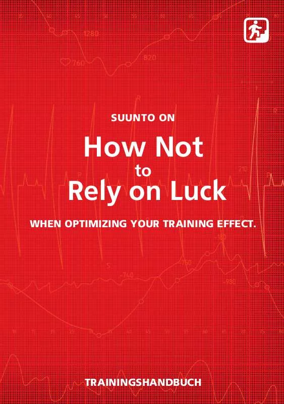 Mode d'emploi SUUNTO TRAINING GUIDEBOOK