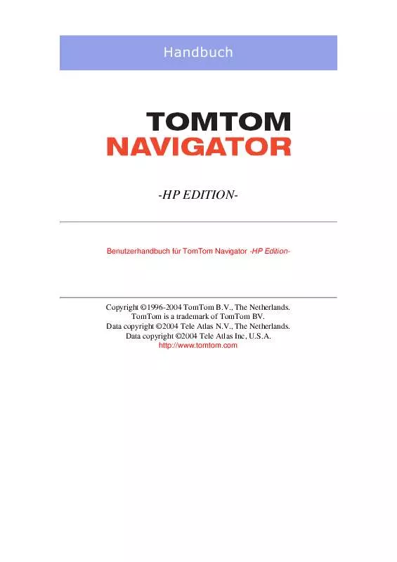 Mode d'emploi TOMTOM NAVIGATOR