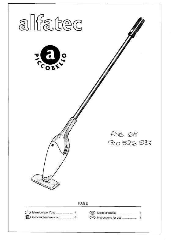 Mode d'emploi TORNADO TOB768