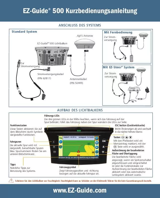 Mode d'emploi TRIMBLE EZ-GUIDE 500