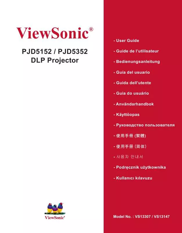 Mode d'emploi VIEWSONIC PJD5352