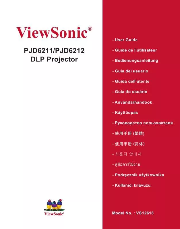 Mode d'emploi VIEWSONIC PJD6211