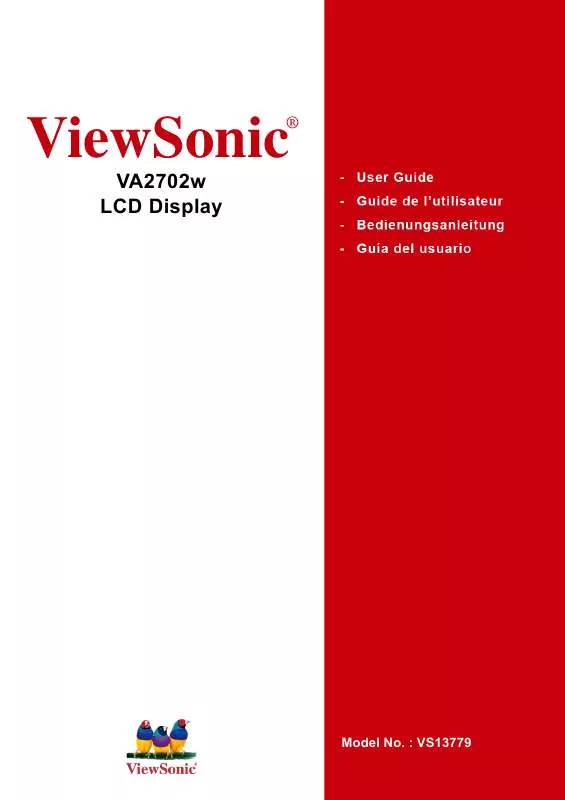 Mode d'emploi VIEWSONIC VA2702W